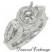 1.25 CT Round Cut Diamond Semi Mount Engagement Ring 